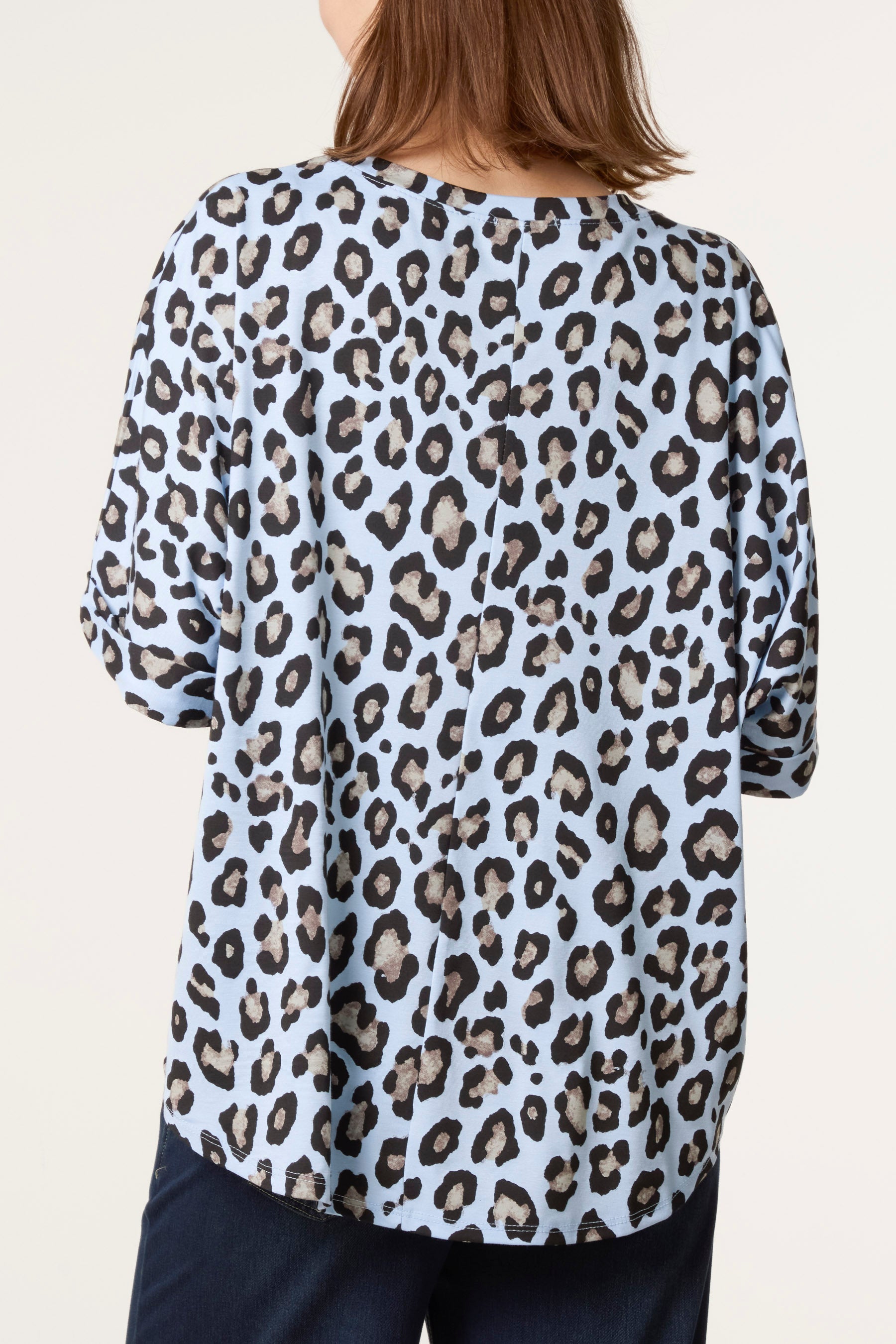 Animal Print Boxy Top