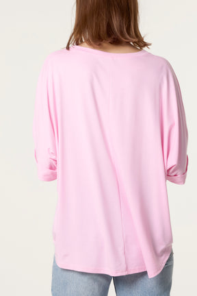 Plain Boxy Necklace T-Shirt