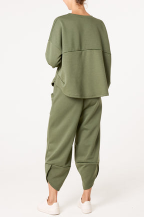 Essential Jumper & Cuffed Trousers Set