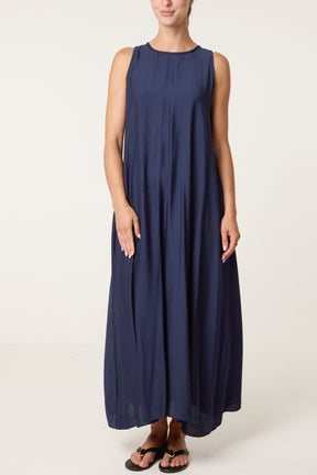 Halterneck Essential Open Back Tie Dress