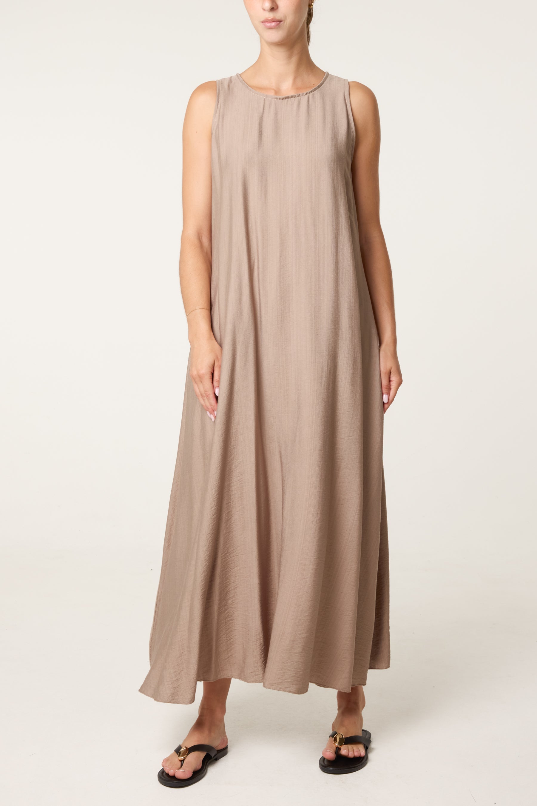 Halterneck Essential Open Back Tie Dress