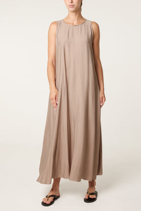 Halterneck Essential Open Back Tie Dress