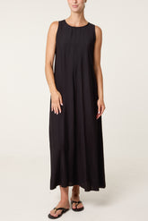 Halterneck Essential Open Back Tie Dress
