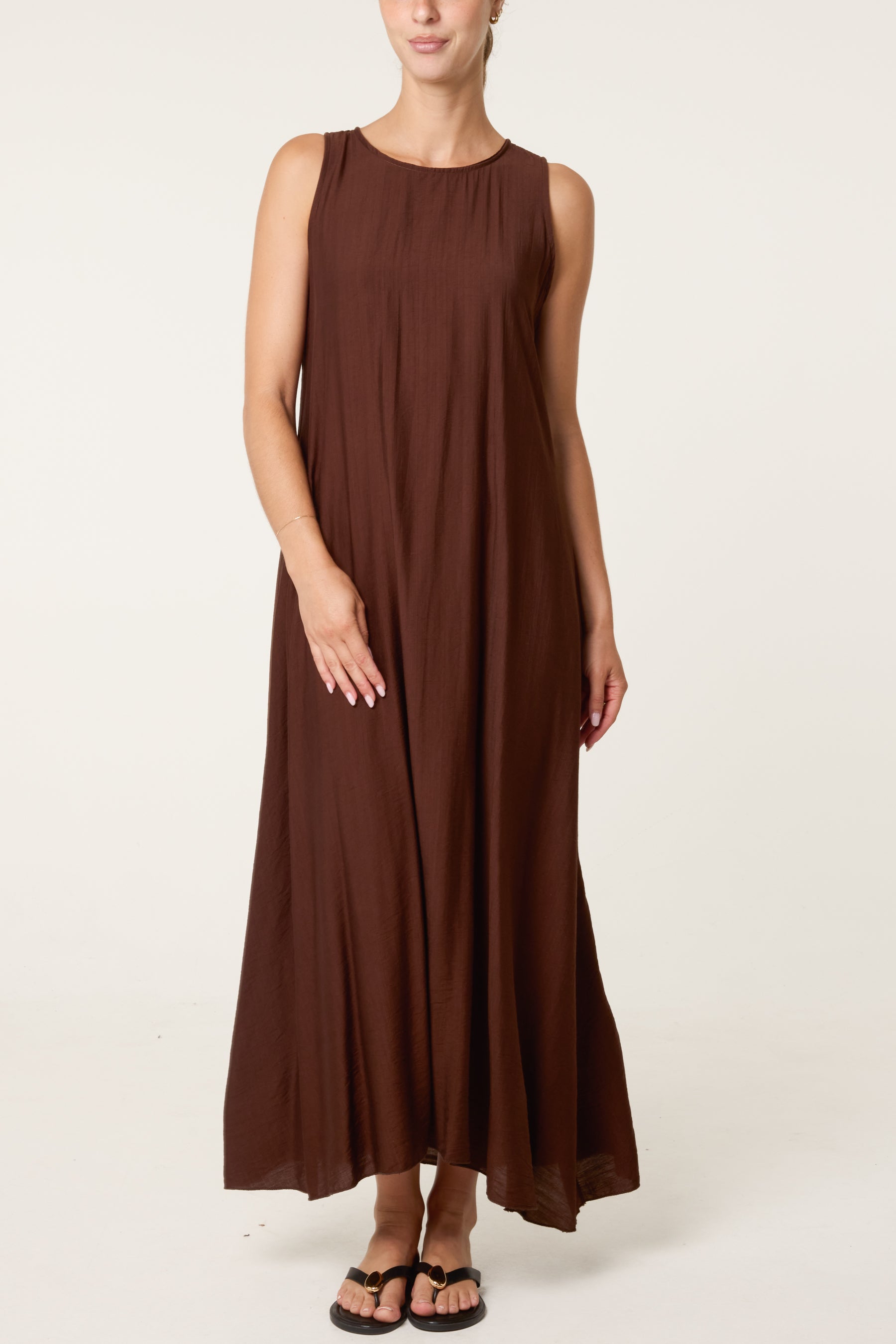 Halterneck Essential Open Back Tie Dress