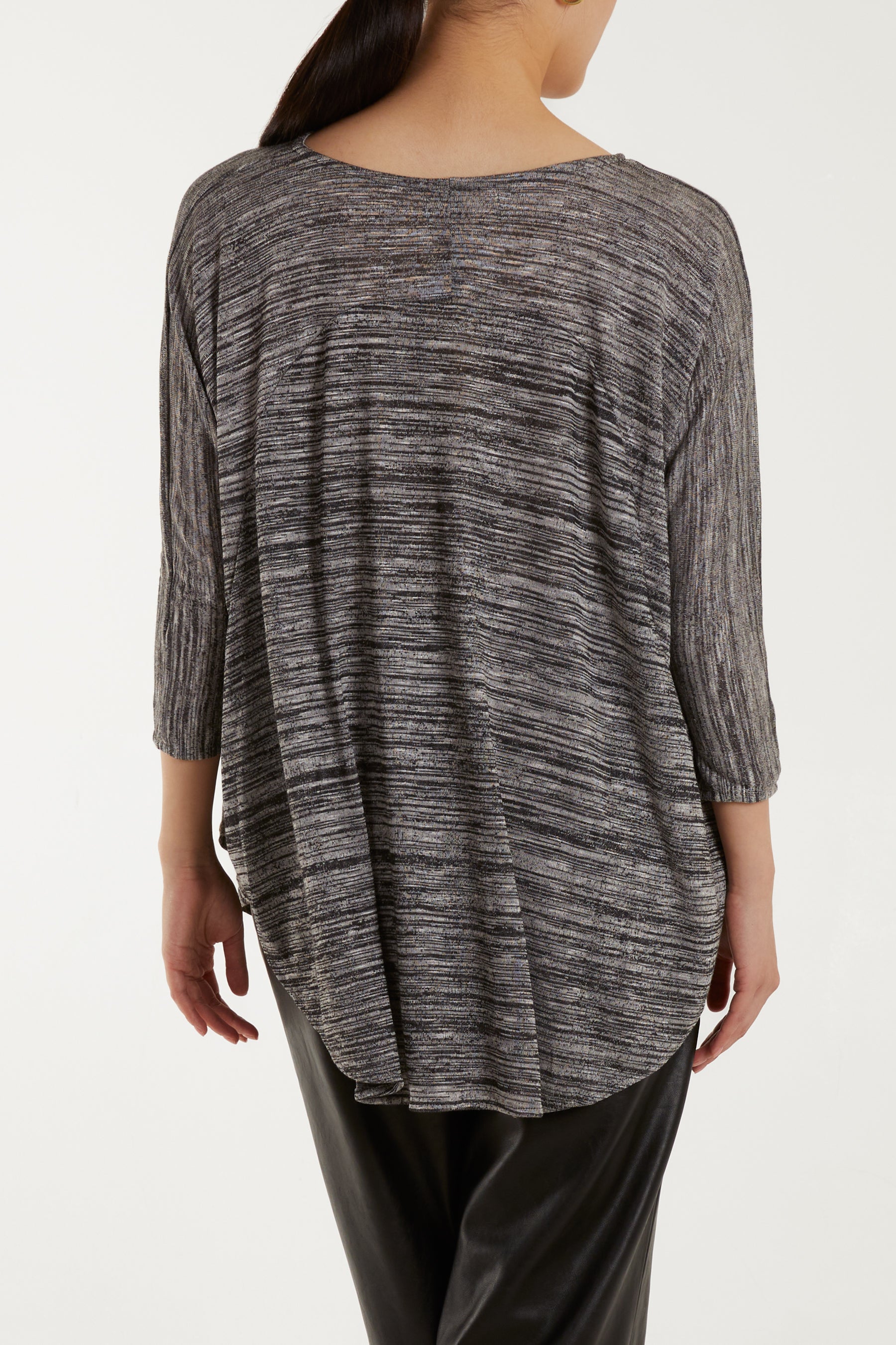 Space Dye Round Hem Tunic