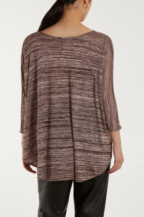 Space Dye Round Hem Tunic