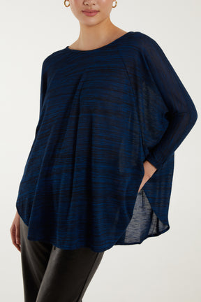 Space Dye Round Hem Tunic