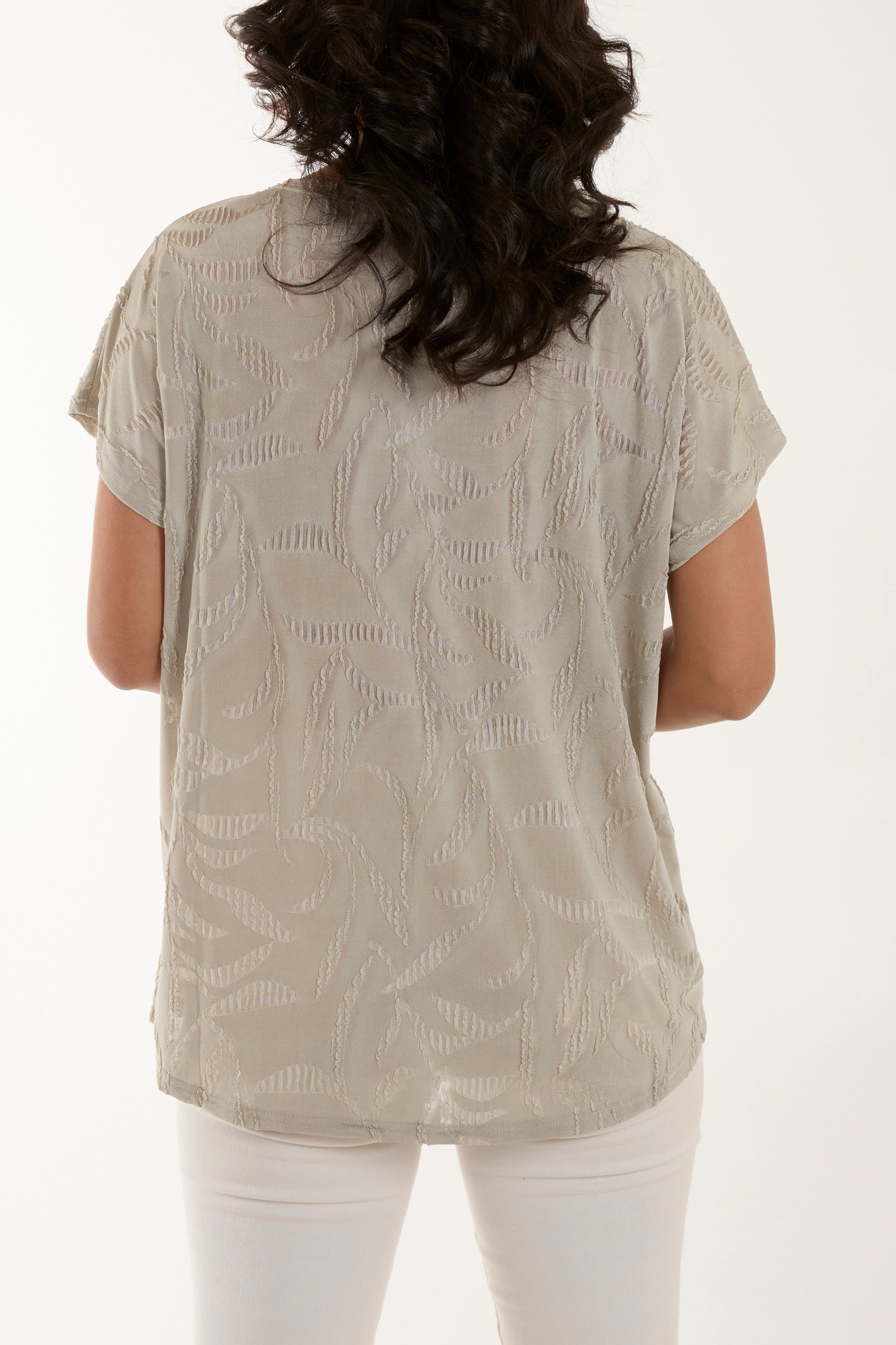 Jaquard Ripple Effect Top