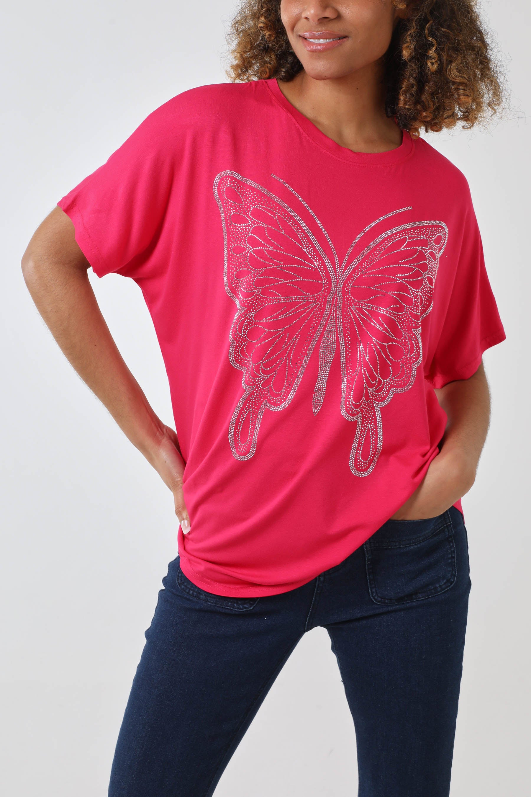 Hotfix Butterfly Oversized T-Shirt