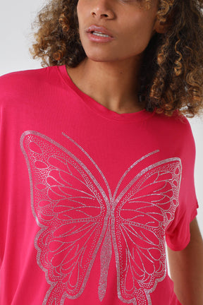 Hotfix Butterfly Oversized T-Shirt
