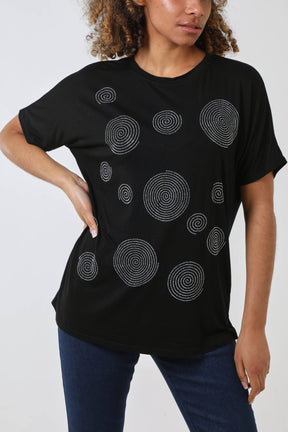 Hotfix Swirl Oversized T-Shirt