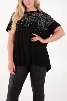 Diamante Front T-Shirt