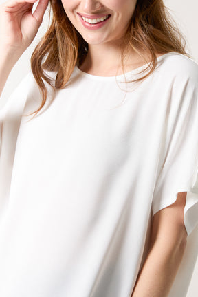 Button Sleeve Relaxed Top