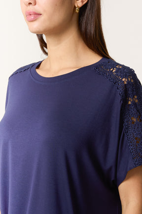 Crochet Shoulder T-Shirt