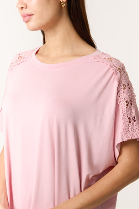 Crochet Shoulder T-Shirt