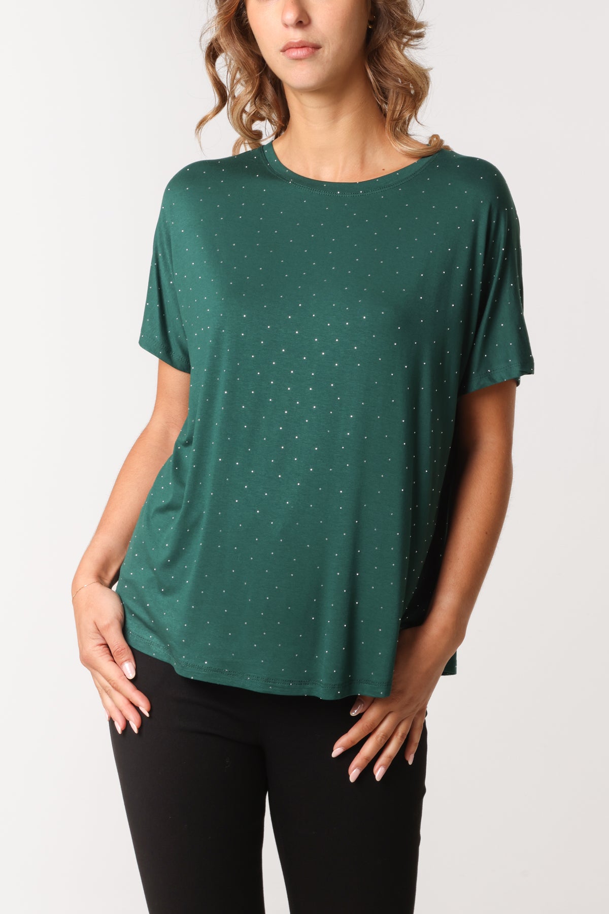 Embellished Round Neck T-Shirt