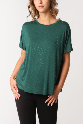 Embellished Round Neck T-Shirt