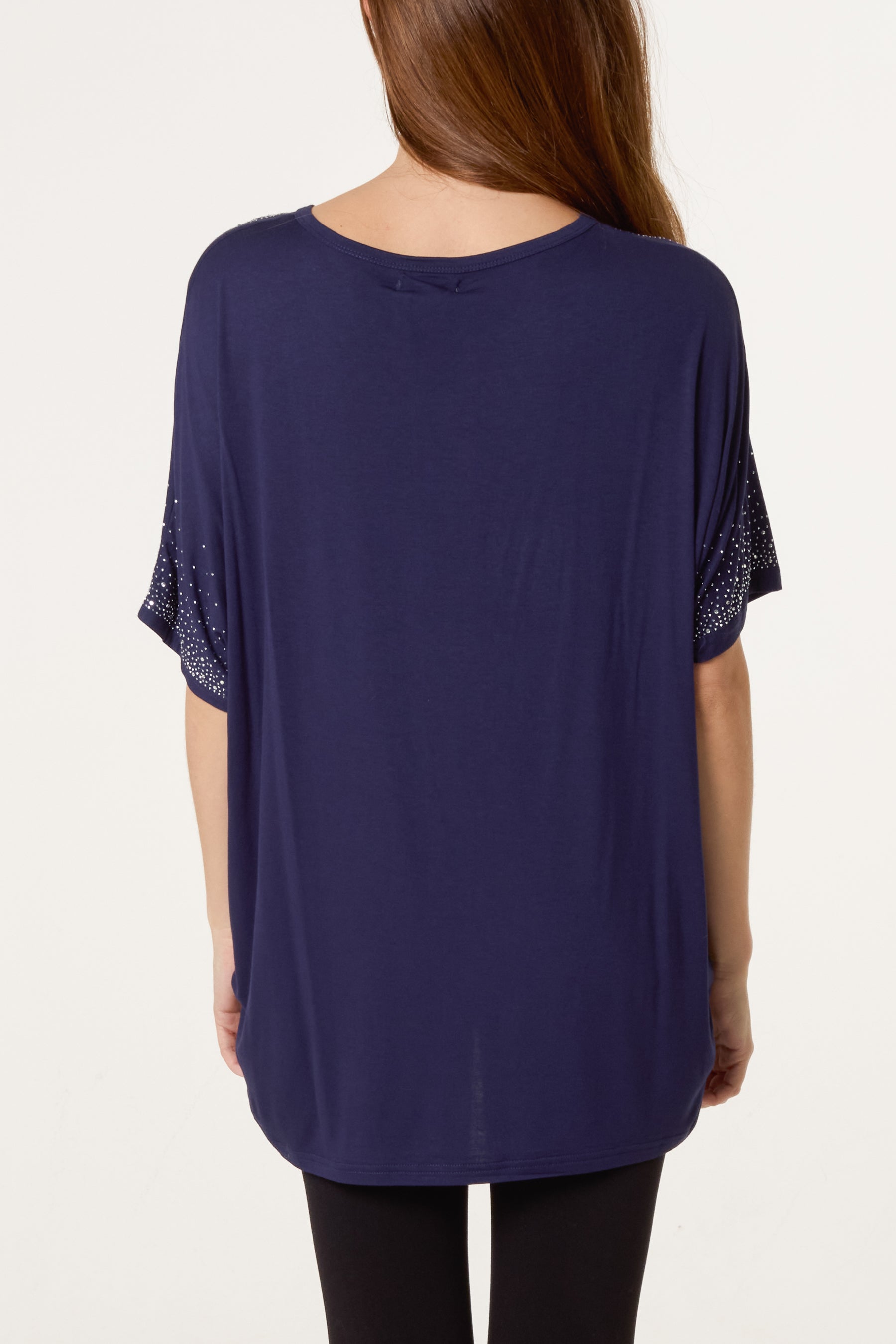 Diamante Embellished Side Cinched Top