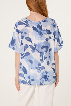 Tie Neck Floral Top