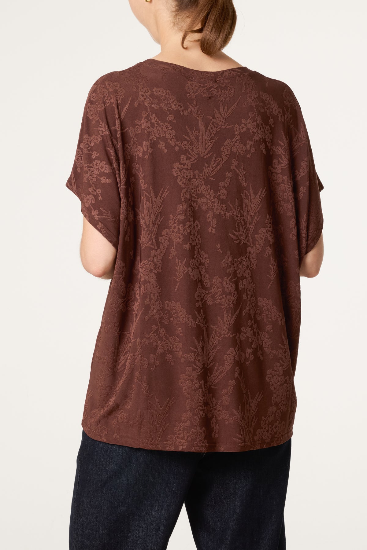 Flower Printed Short Sleeve Top