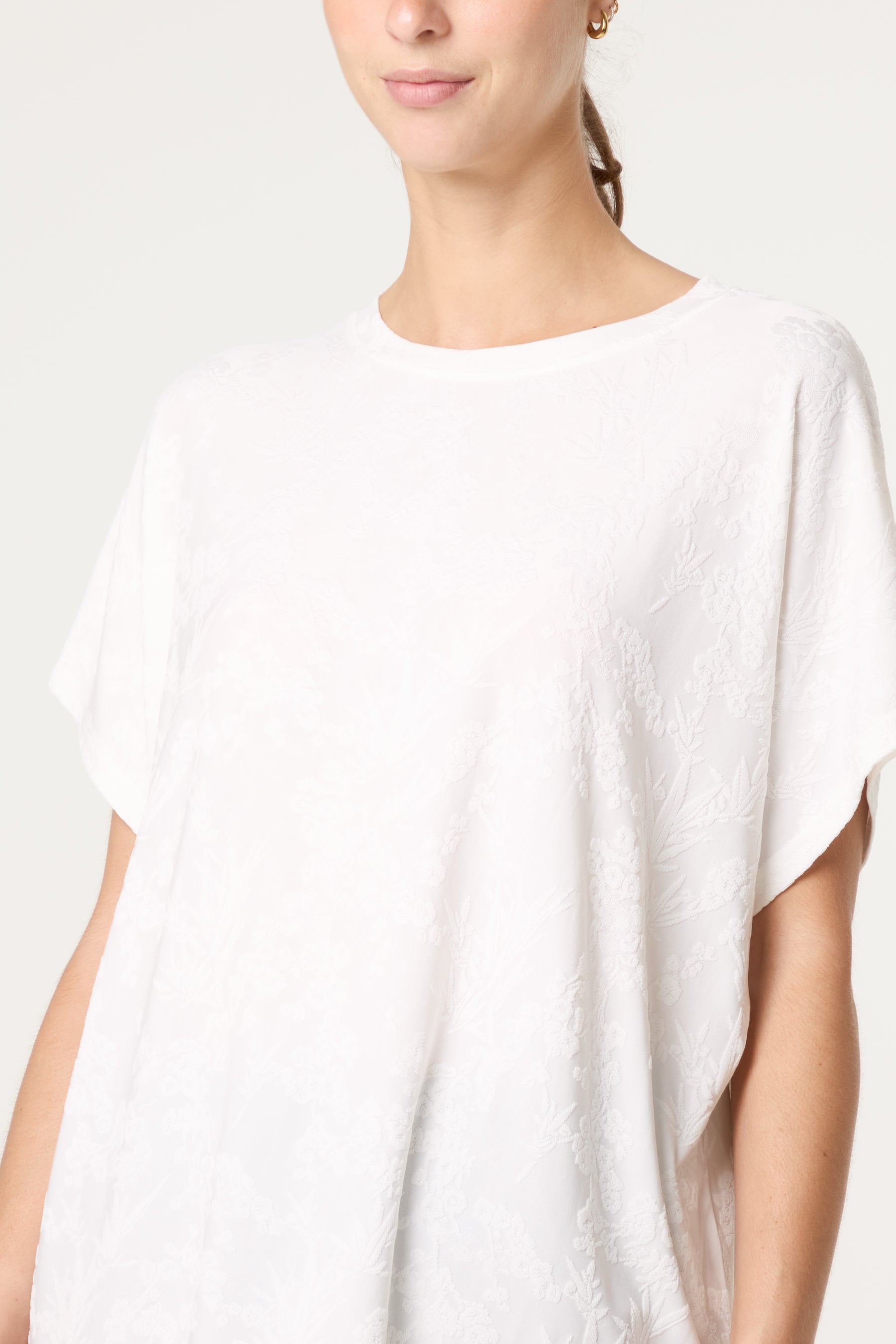 Flower Printed Short Sleeve Top