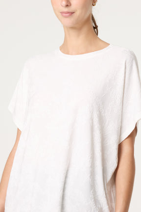 Flower Printed Short Sleeve Top