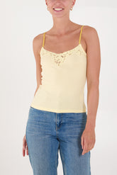 Lace Neck Cami Vest