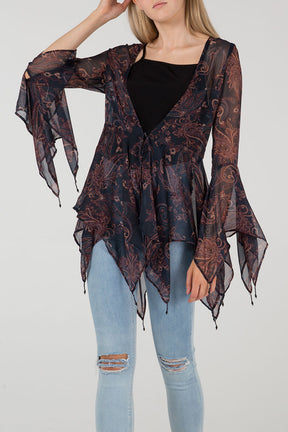 Hanky Hem Tasselled Kimono