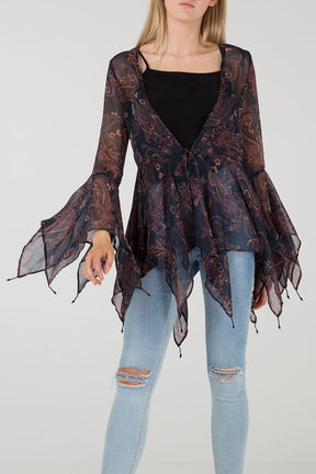 Hanky Hem Tasselled Kimono