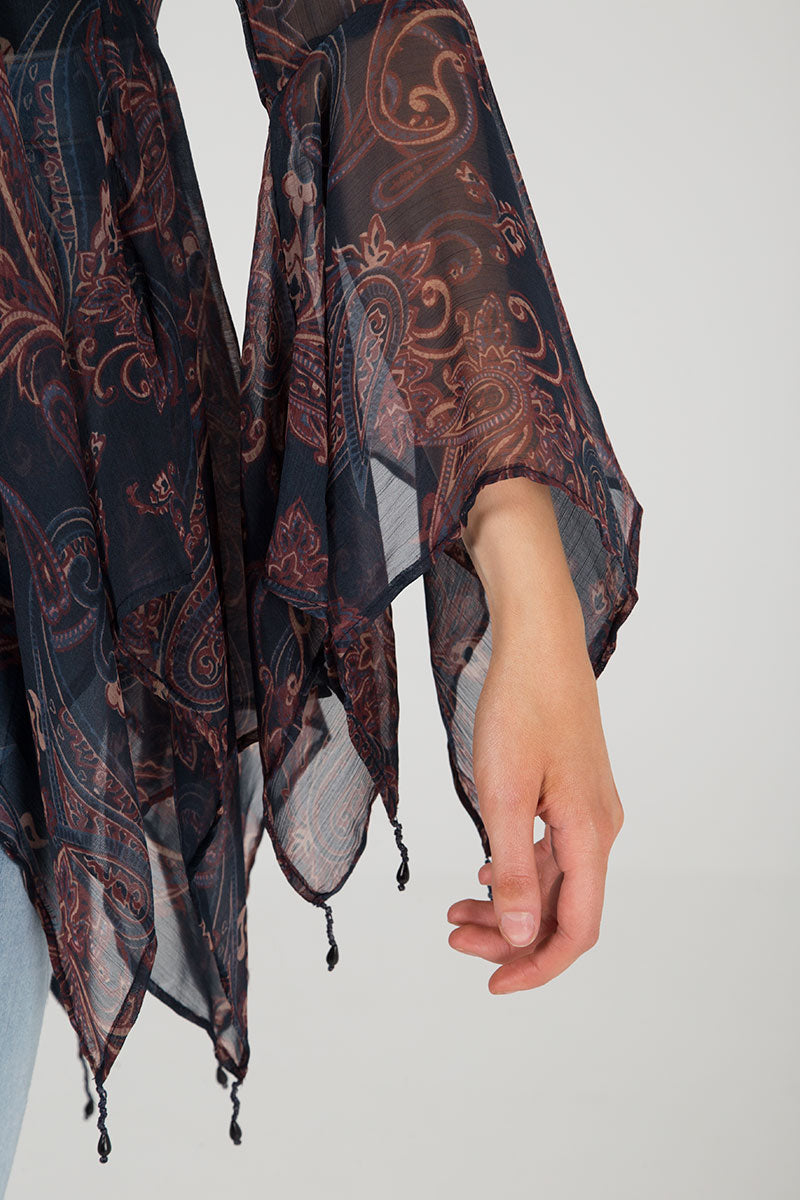 Hanky Hem Tasselled Kimono