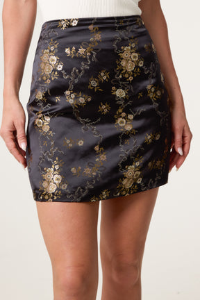 Printed Mini Skirt