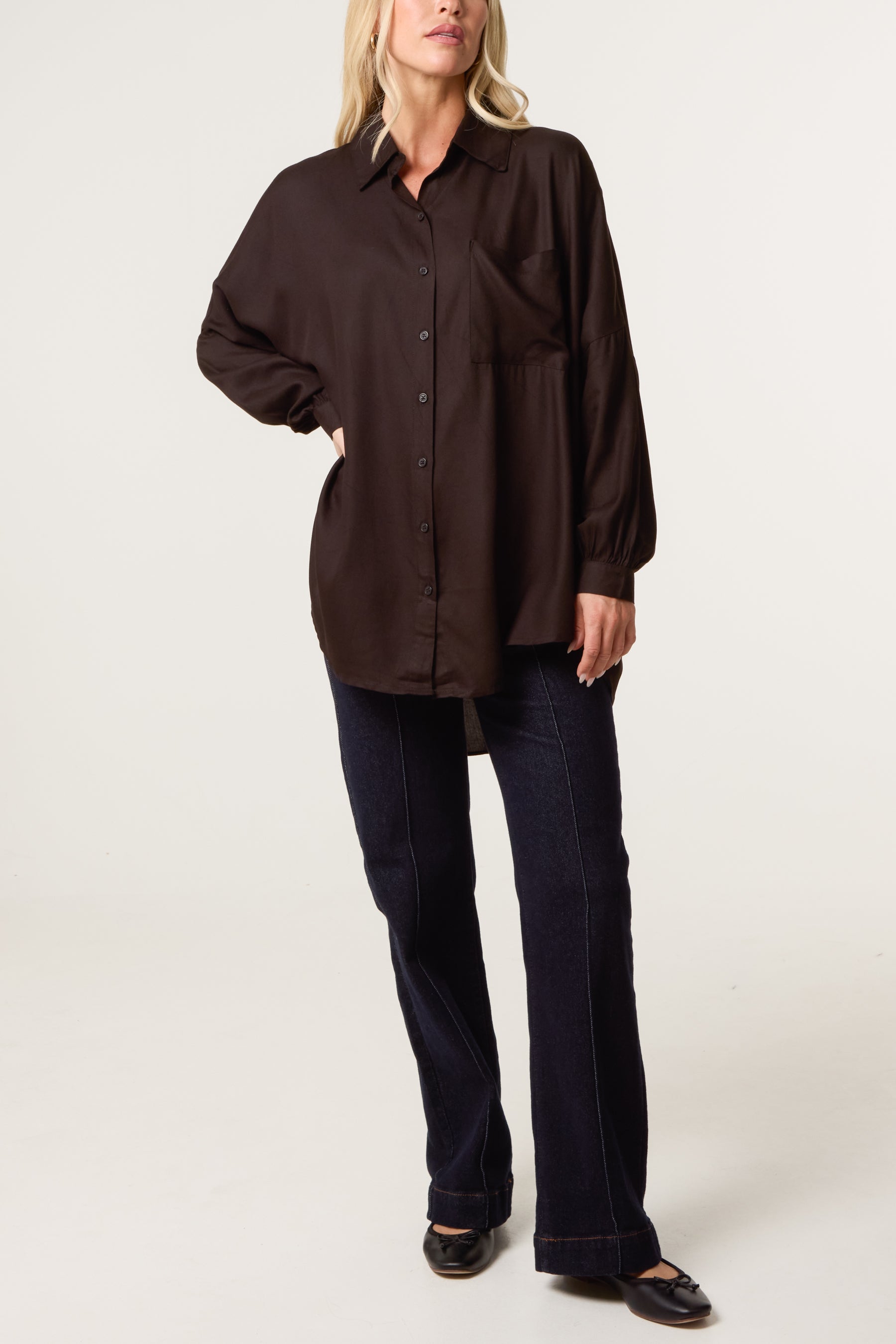 Oversized High Low Shirt