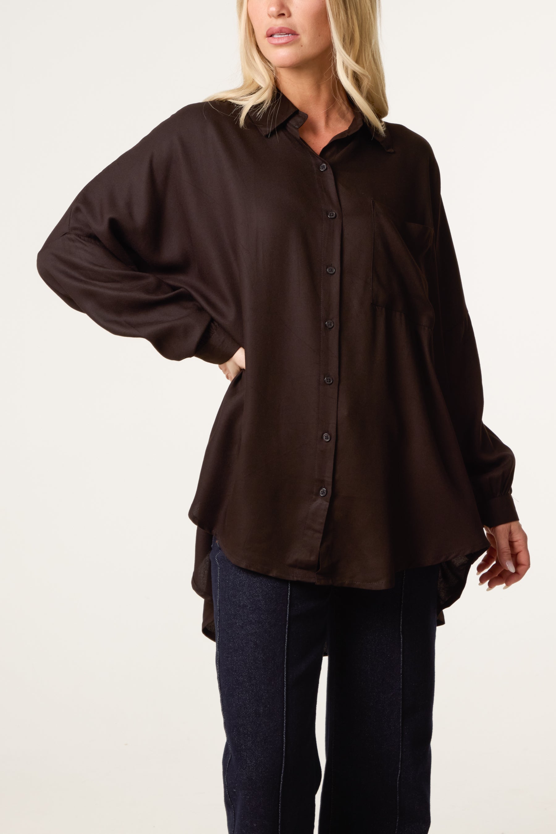 Oversized High Low Shirt