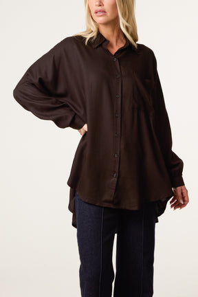 Oversized High Low Shirt