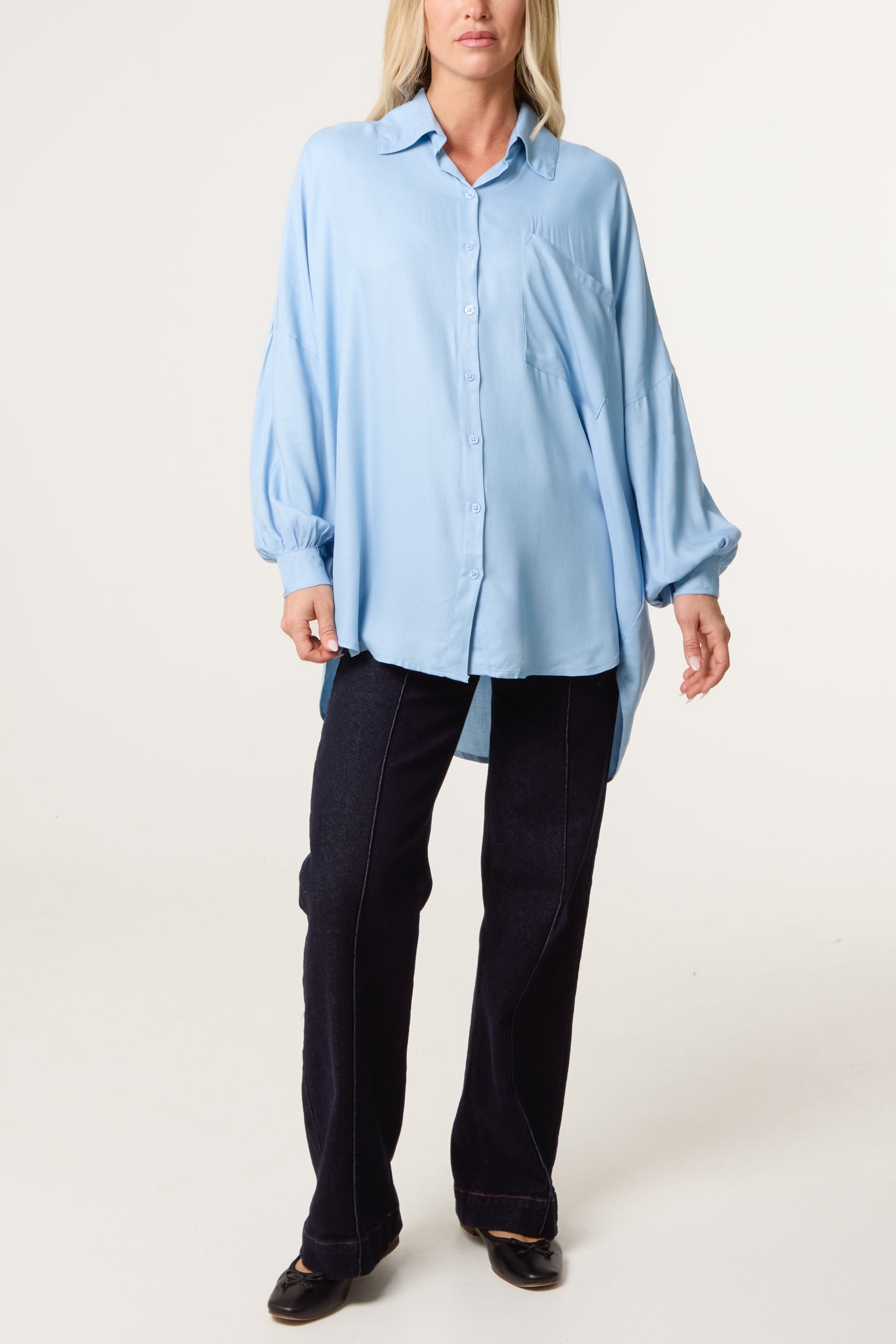 Oversized High Low Shirt