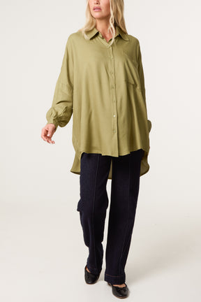 Oversized High Low Shirt