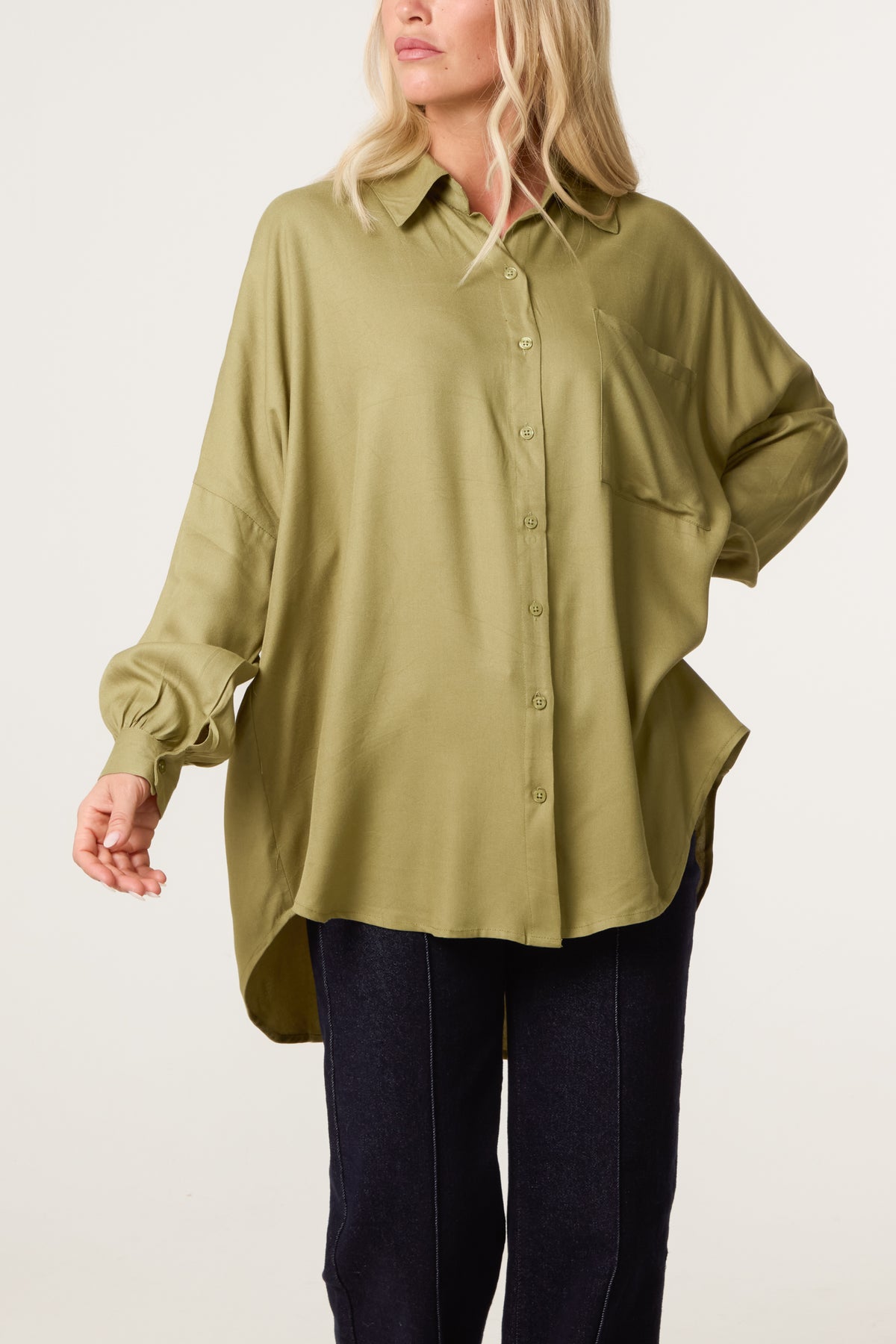 Oversized High Low Shirt