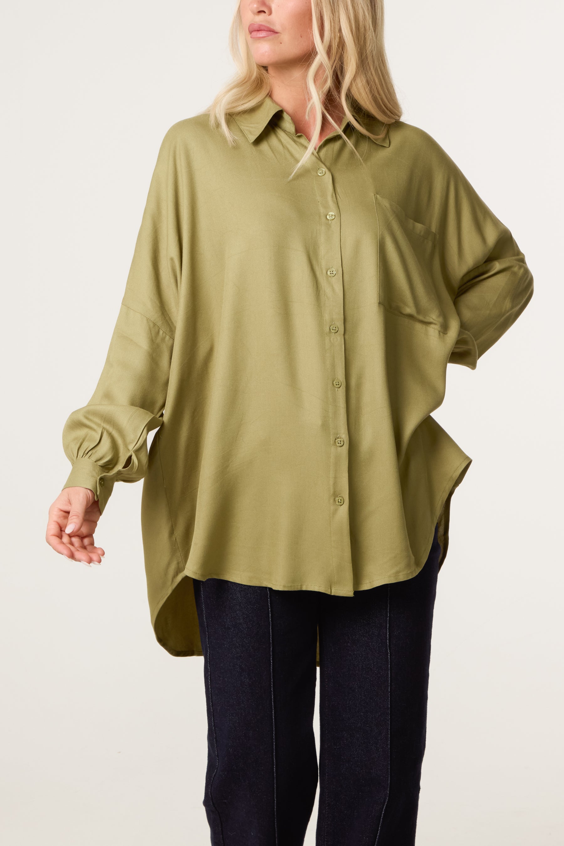 Oversized High Low Shirt