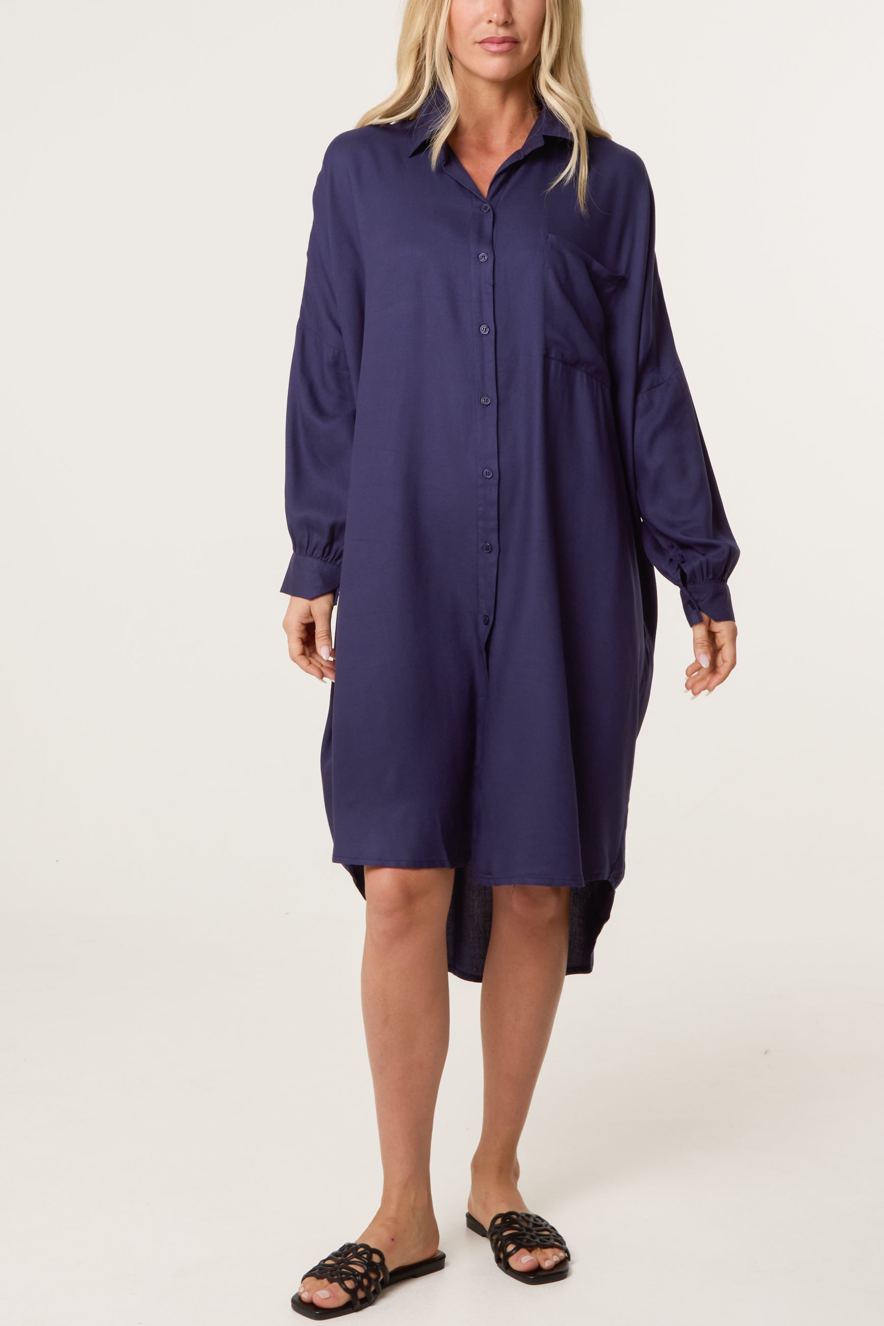 Oversized Shirt Dress
