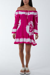 Tie Dye Tunic Bardot Dress