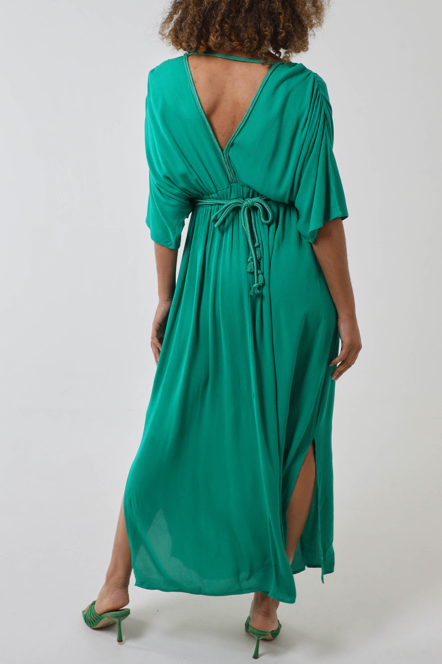 Rope Detail Batwing Midi Dress