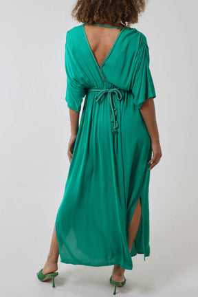 Rope Detail Batwing Midi Dress