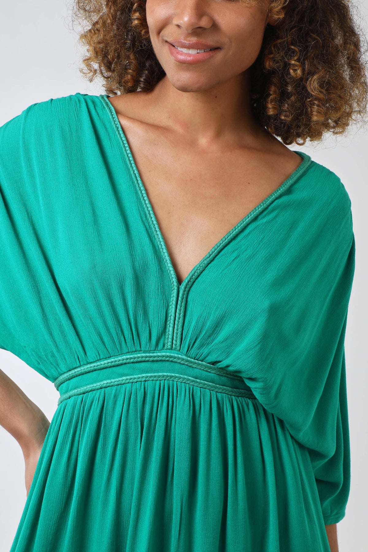 Rope Detail Batwing Midi Dress