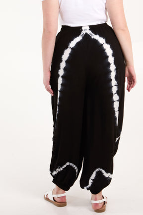 Tie Dye Ruched Harem Trouser