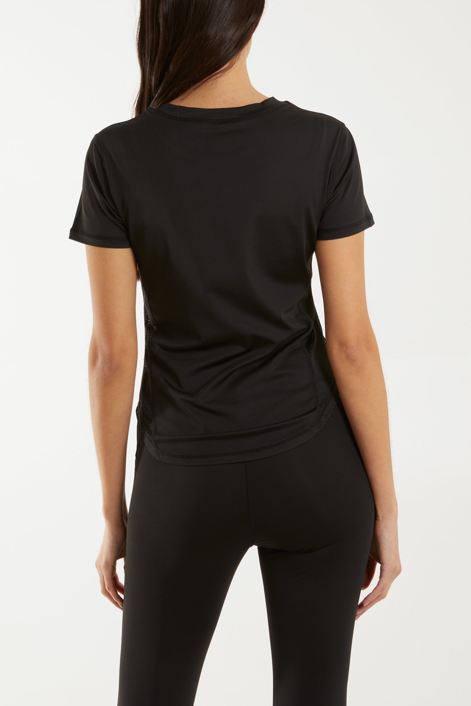 Short Sleeve Activewear Mesh T-Shirt