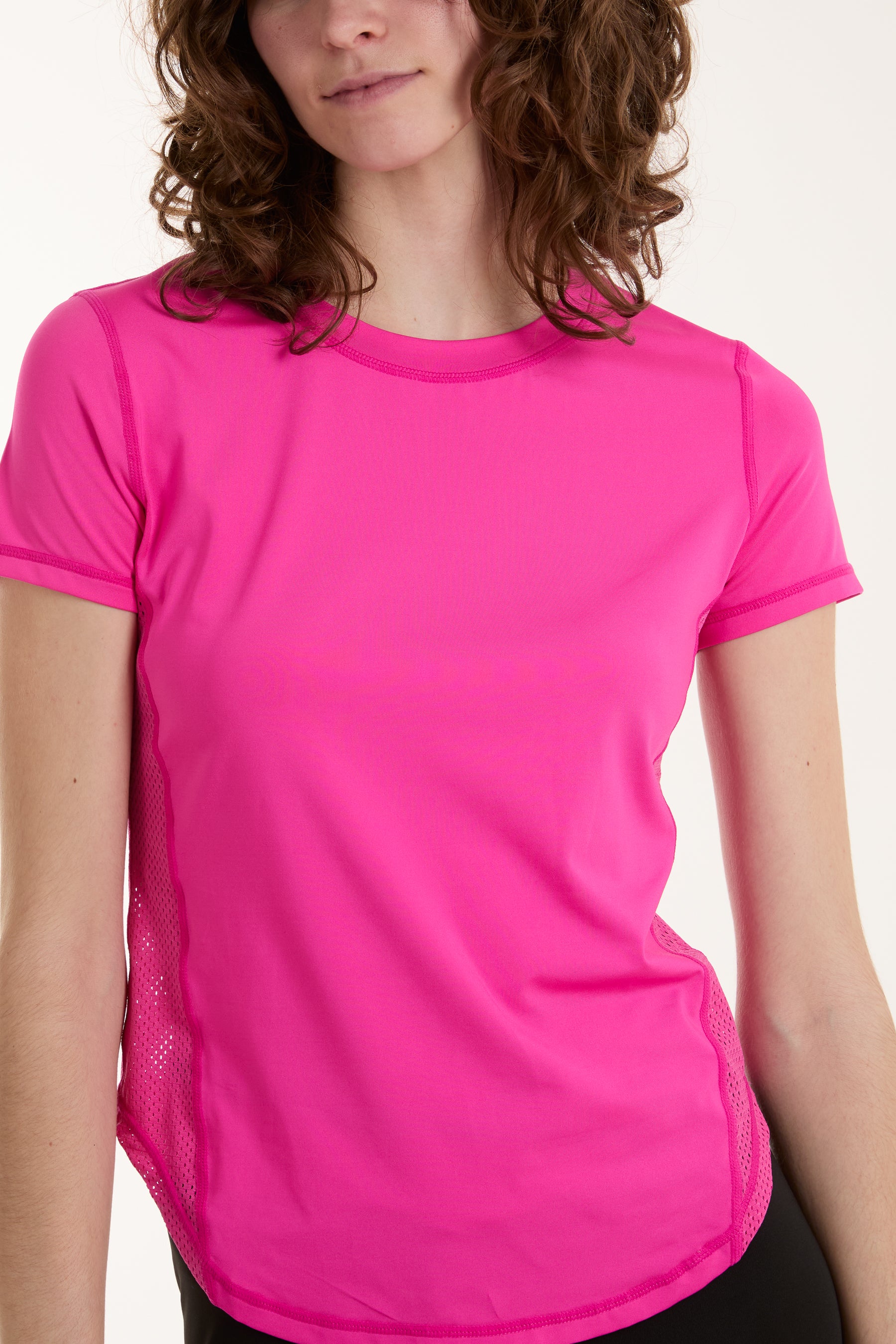 Short Sleeve Activewear Mesh T-Shirt