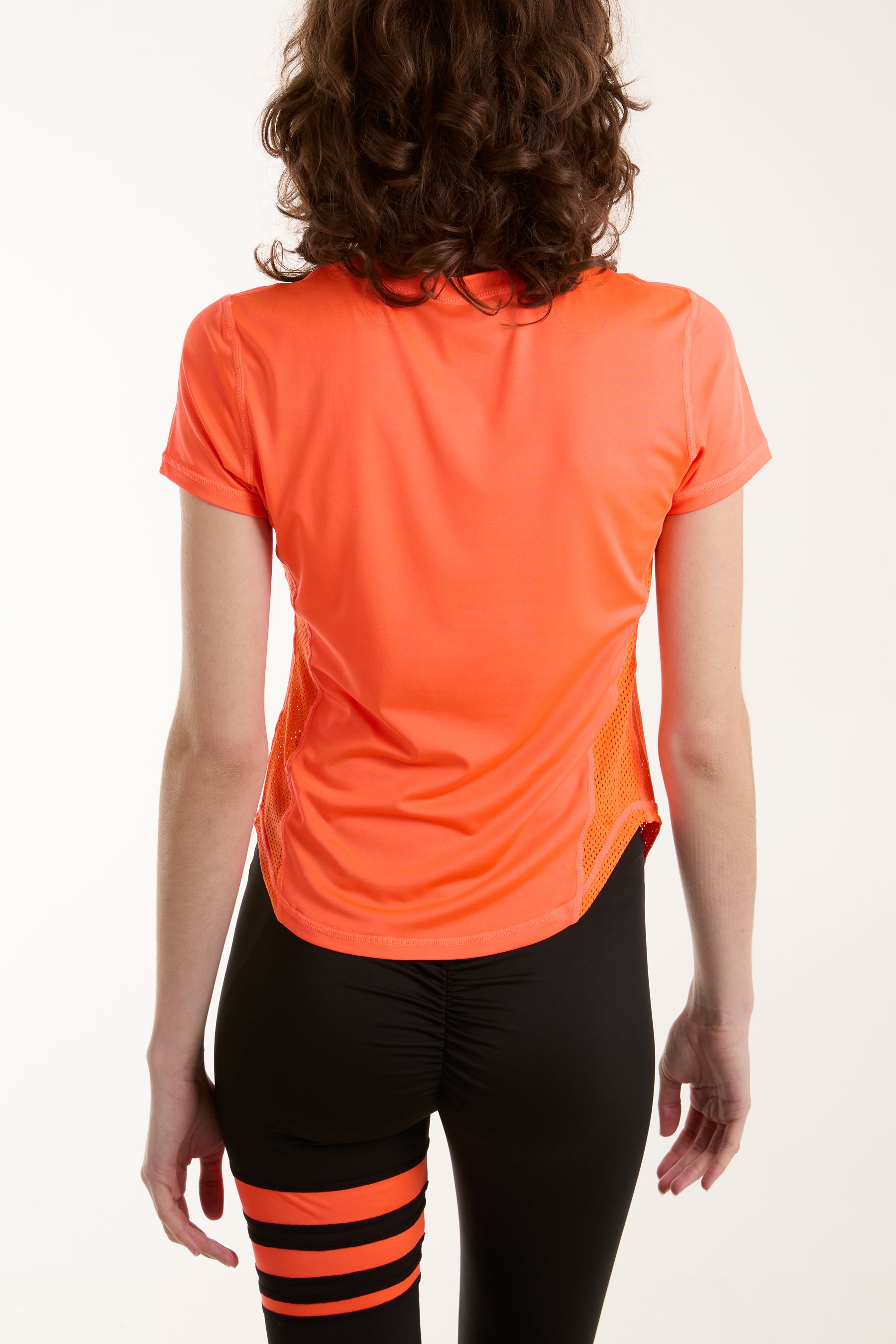 Short Sleeve Activewear Mesh T-Shirt