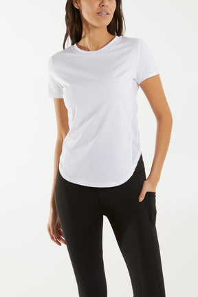 Short Sleeve Activewear Mesh T-Shirt