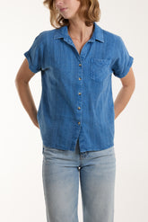 Stone Wash Short Sleeve Shirt