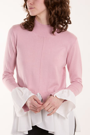 High Neck 2 In 1 Long Sleeve Jumper